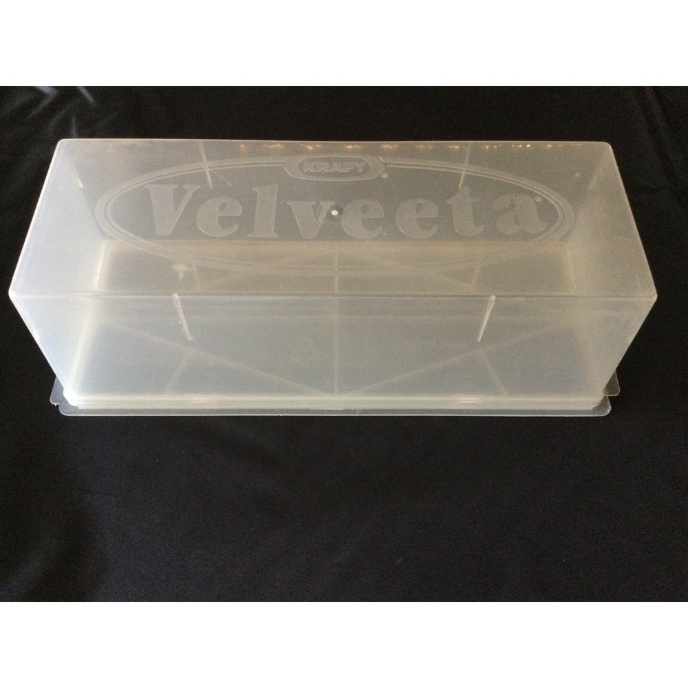 Vintage Kraft Velveeta Cheese Plastic Keeper Storage Box 2lb